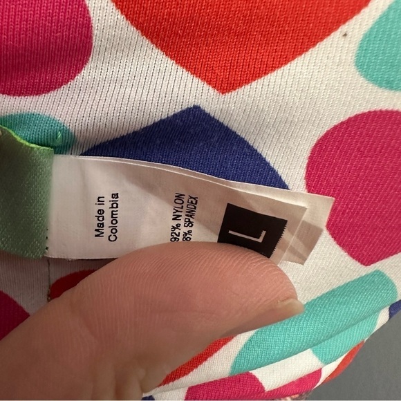 Maaji Bikini Top Summer Beach Colorful Boho Halter Tropical Vacation Size Large - Picture 5 of 5